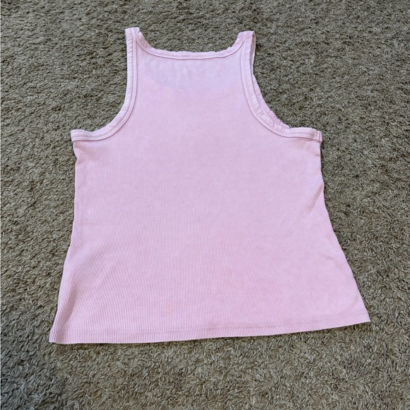 Women’s American Eagle Light Pink Ribbed Tank Top Size Medium - Picture 7 of 7